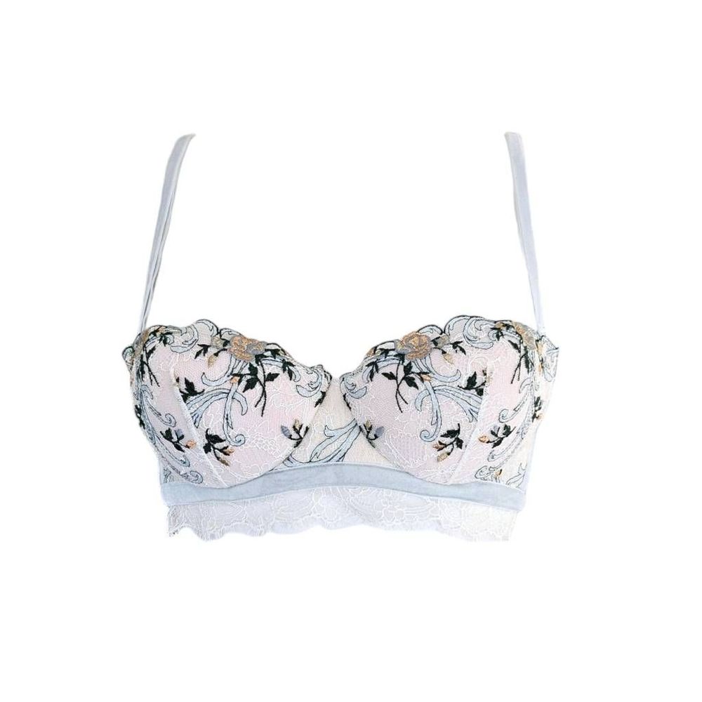 la perla floral lace balconette bra
